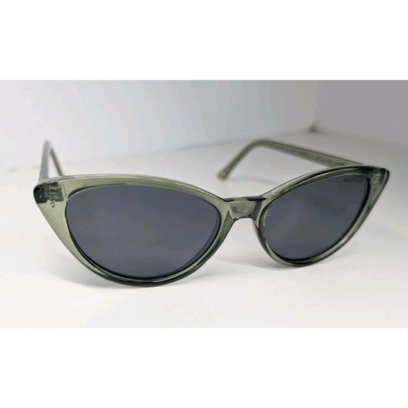 Tommy Hilfiger LIZ WP OL573 Cat Eye Sunglasses Green Crystal Gray Lens main image 10